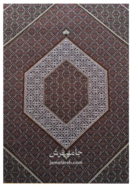 فرش 700 شانه لاکی مشهد کد 702380 تصویر 2