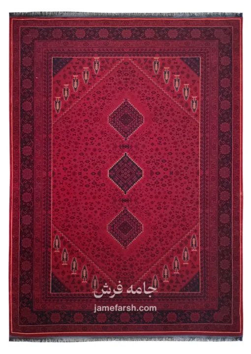 فرش 700 شانه لاکی مشهد کد 871340 تصویر 1
