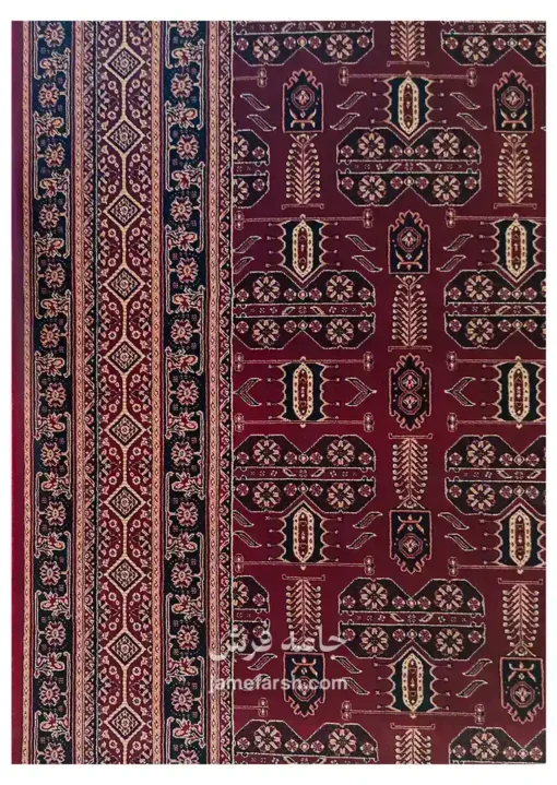 فرش 700 شانه لاکی مشهد کد 871345 تصویر 4