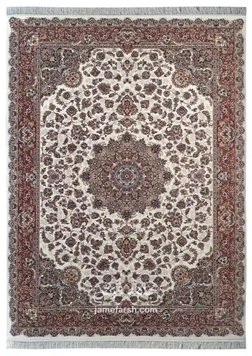 فرش 700 شانه کرم مشهد کد 702033 تصویر 1