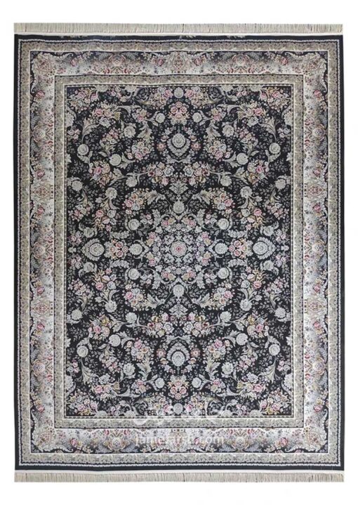 فرش 1200 شانه ذغال سنگی مشهد کد 803729 تصویر 1