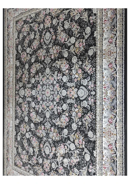 فرش 1200 شانه ذغال سنگی مشهد کد 803729 تصویر 3