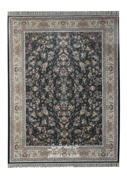 فرش 1200 شانه سرمه ای ساتراپی کد 5700 تصویر 1