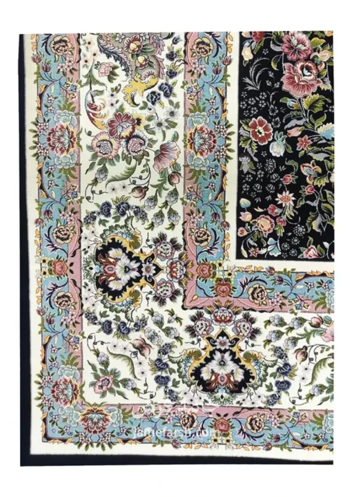 فرش 1200 شانه سرمه ای ساتراپی کد 5700 تصویر 3