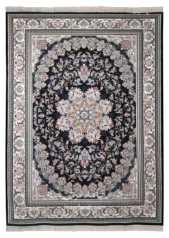 فرش 700 شانه سرمه ای مشهد کد 722146 تصویر 1