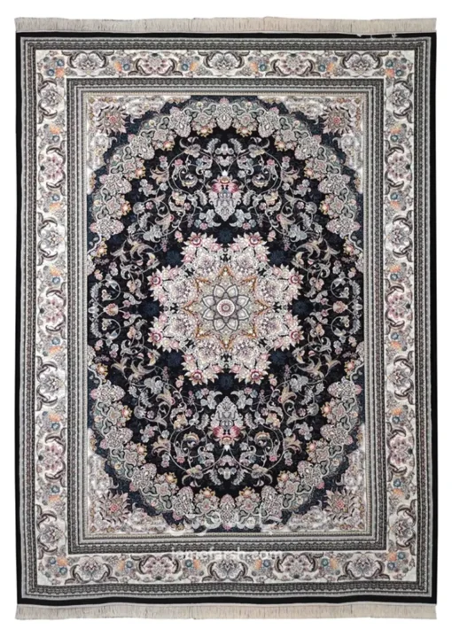 فرش 700 شانه سرمه ای مشهد کد 722146 تصویر 1