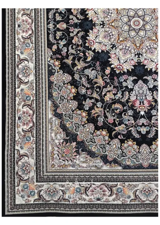 فرش 700 شانه سرمه ای مشهد کد 722146 تصویر 3