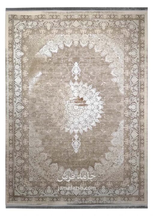 فرش 1200 شانه شکلاتی مشهد کد 803688 تصویر 1