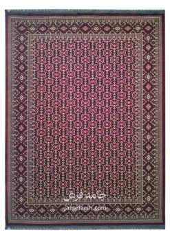فرش 700 شانه عنابی مشهد کد 871342 تصویر 1