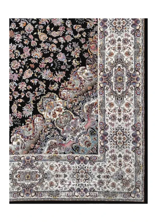 فرش 1500 شانه مشکی مشهد کد 815082 تصویر 3
