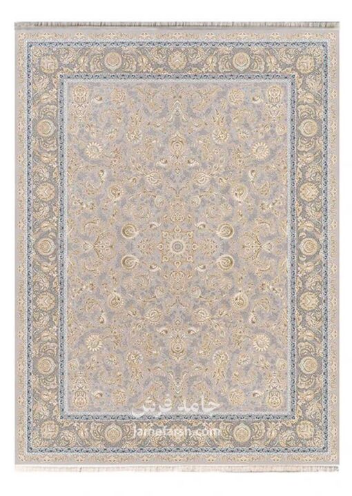 فرش 1200 شانه نقره ای مشهد کد 802078 تصویر 1