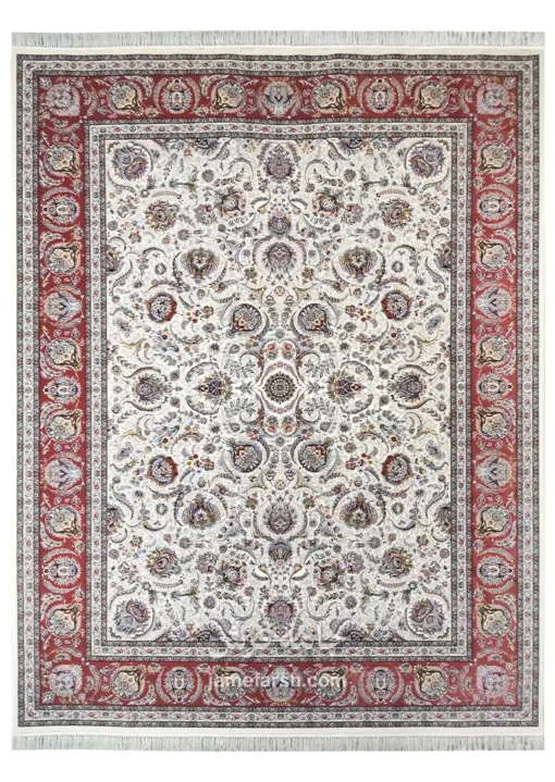 فرش 1500 شانه کرم مشهد کد 815084 تصویر 1