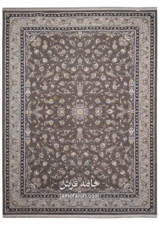 فرش 1700 شانه شکلاتی مشهد کد 817258 تصویر 1