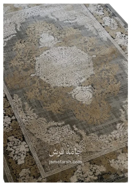 فرش 700 شانه طوسی آرمانی کد 7113 تصویر 2