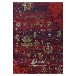 فرش آرمانی بلوچی کد 1217 - رنگ لاکی - عکس شماره 6