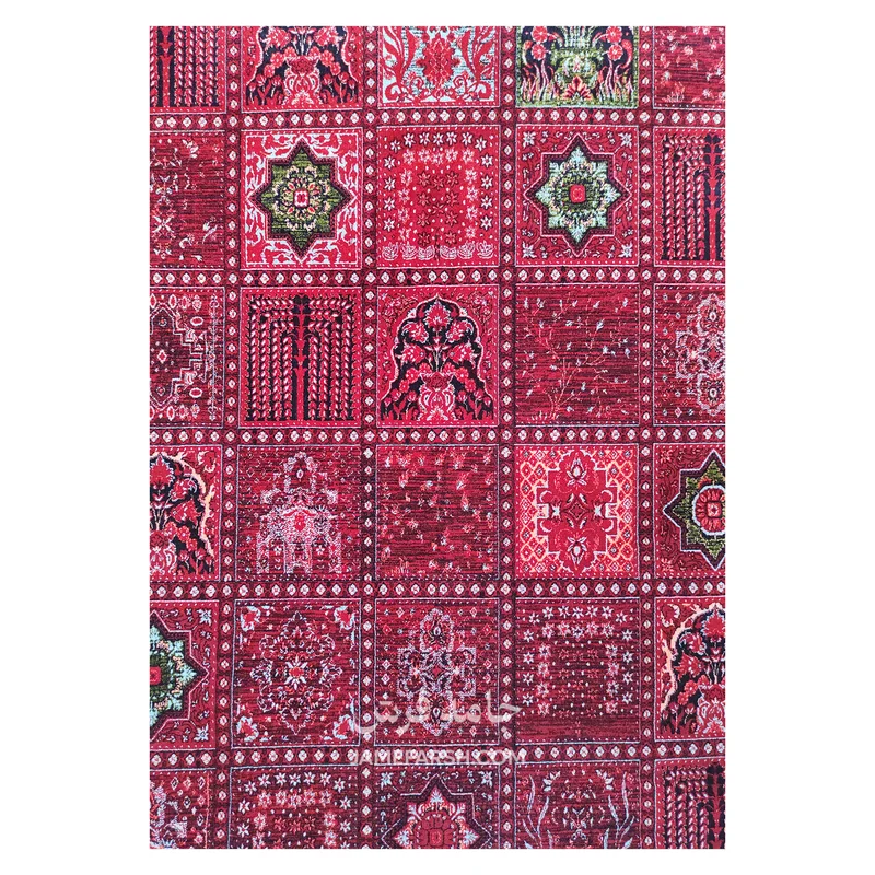 فرش آرمانی بلوچی کد 1253 - رنگ لاکی - عکس شماره 3