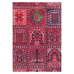 فرش آرمانی بلوچی کد 1253 - رنگ لاکی - عکس شماره 5