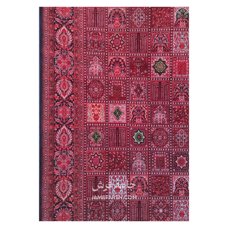 فرش آرمانی بلوچی کد 1253 - رنگ لاکی - عکس شماره 7