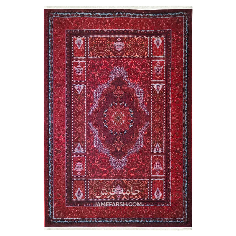 فرش آرمانی بلوچی کد 1263 - رنگ لاکی - عکس شماره 1