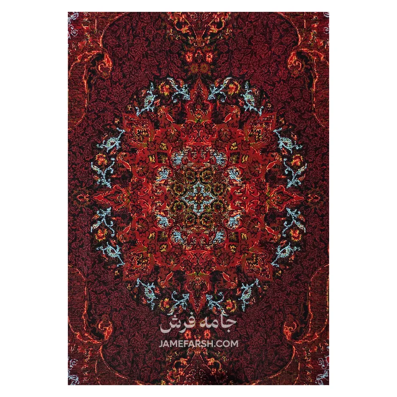 فرش آرمانی بلوچی کد 1263 - رنگ لاکی - عکس شماره 3