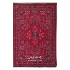 فرش آرمانی بلوچی کد 1266 - رنگ لاکی - عکس شماره 1