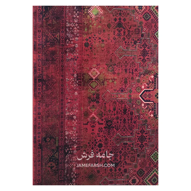 فرش آرمانی بلوچی کد 1267 - رنگ لاکی - عکس شماره 8