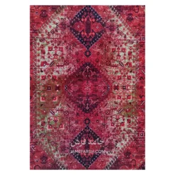 فرش آرمانی بلوچی کد 1274 - رنگ لاکی - عکس شماره 3