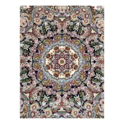 فرش مشهد دستباف گونه کد 722636 - رنگ کرم - عکس شماره 4