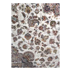 فرش مشهد دستباف گونه کد 722636 - رنگ کرم - عکس شماره 5