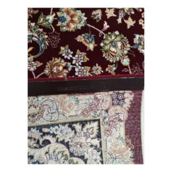 فرش مشهد دستباف گونه کد 722636 - رنگ لاکی - عکس شماره 11