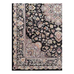 فرش مشهد دستباف گونه کد 722636 - رنگ سرمه ای - عکس شماره 11