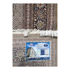 فرش مشهد ریز ماهی کد 722834 - رنگ گردوئی - عکس شماره 9
