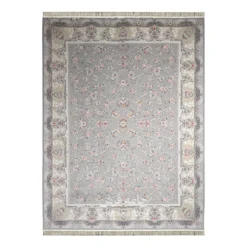 فرش مشهد افشان کد 803606 - رنگ فیلی - عکس شماره 1