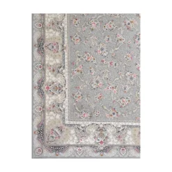 فرش مشهد افشان کد 803606 - رنگ فیلی - عکس شماره 10