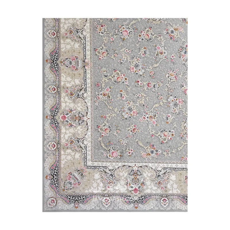 فرش مشهد افشان کد 803606 - رنگ فیلی - عکس شماره 10