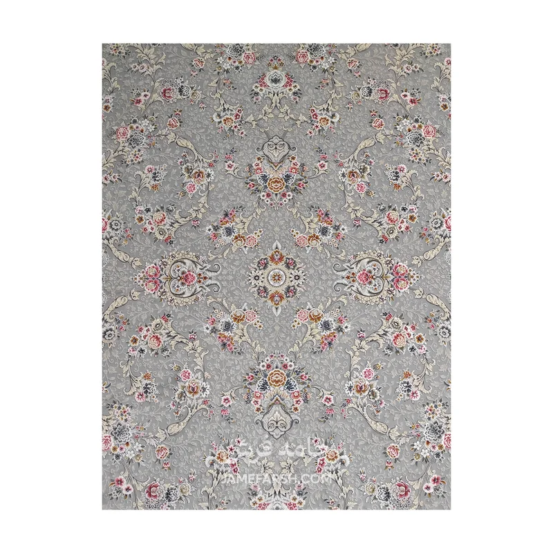 فرش مشهد افشان کد 803606 - رنگ فیلی - عکس شماره 2