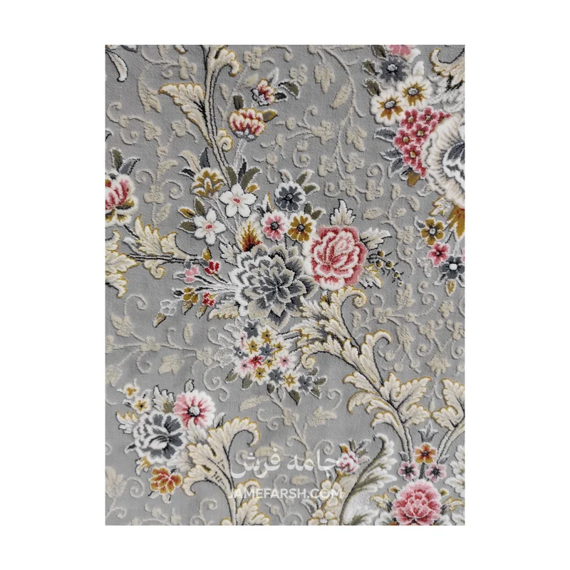 فرش مشهد افشان کد 803606 - رنگ فیلی - عکس شماره 6