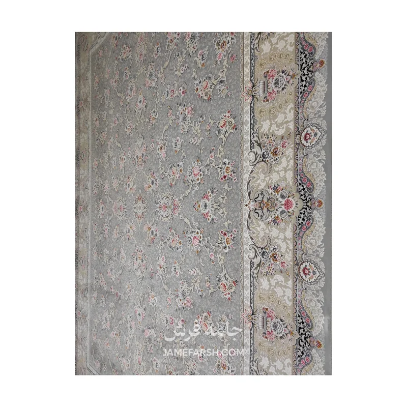 فرش مشهد افشان کد 803606 - رنگ فیلی - عکس شماره 8