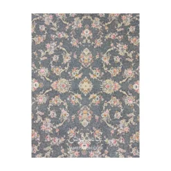 فرش مشهد افشان کد 803606 - رنگ خاکستری - عکس شماره 2