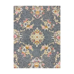 فرش مشهد افشان کد 803606 - رنگ خاکستری - عکس شماره 3