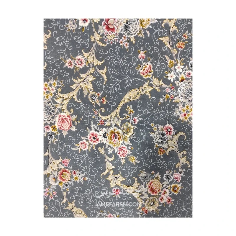 فرش مشهد افشان کد 803606 - رنگ خاکستری - عکس شماره 6