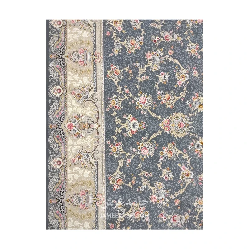 فرش مشهد افشان کد 803606 - رنگ خاکستری - عکس شماره 8