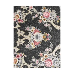 فرش مشهد افشان کد 803606 - رنگ زغال سنگی - عکس شماره 6