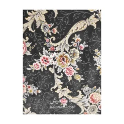 فرش مشهد افشان کد 803606 - رنگ زغال سنگی - عکس شماره 7