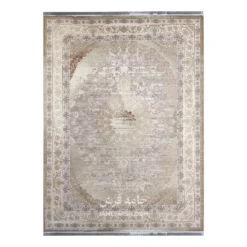 فرش مشهد وینتیج کد 803688 - رنگ کرم - عکس شماره 1
