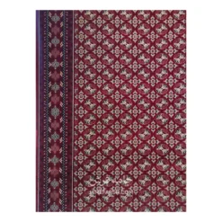 فرش مشهد ترکمن کد 871332 - رنگ لاکی - عکس شماره 5