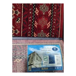 فرش مشهد ترکمن کد 871332 - رنگ لاکی - عکس شماره 8