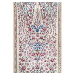 فرش بهراد باغ گل کد 3209 - رنگ کرم - عکس شماره 2