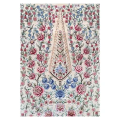 فرش بهراد باغ گل کد 3209 - رنگ کرم - عکس شماره 5