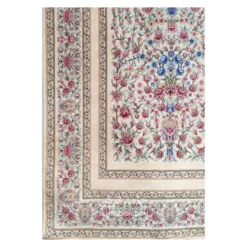 فرش بهراد باغ گل کد 3209 - رنگ کرم - عکس شماره 7